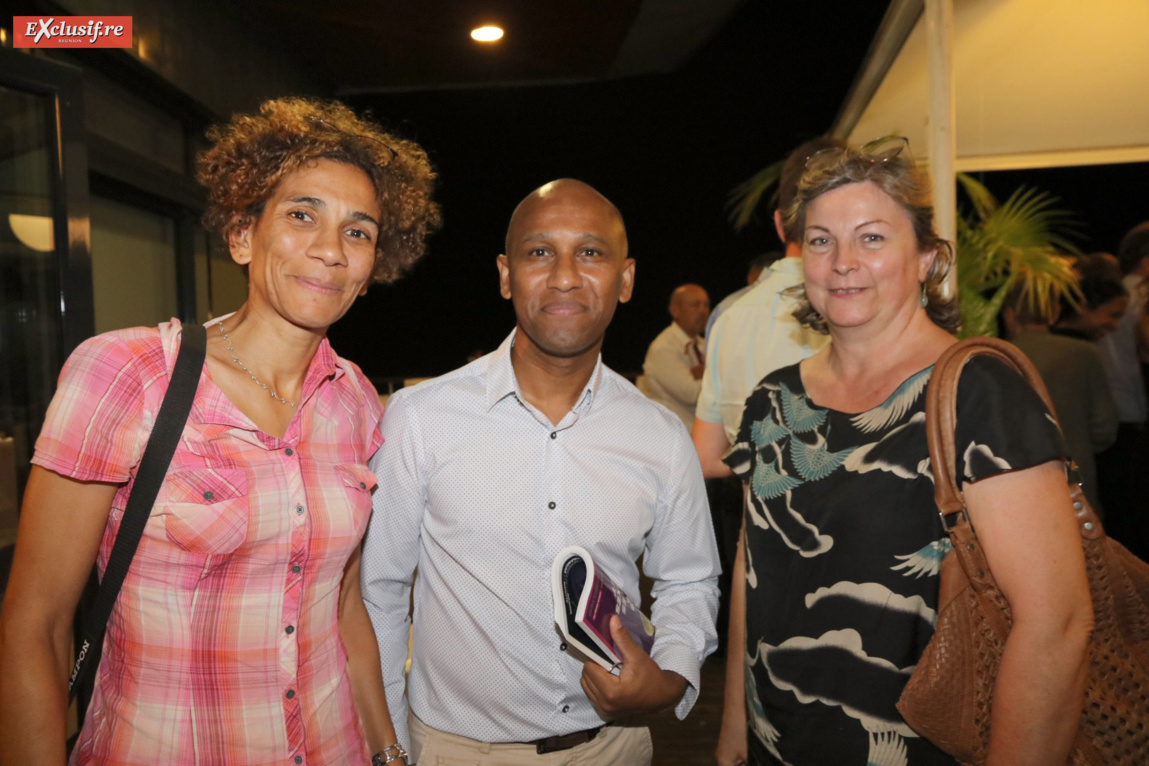 Estelle Kitegi, chargée de mission CFORM, Didier Goindaman-Minaty, conseiller entreprise Pôle Emploi, et Marie-Laure Morère, gérante CFORM