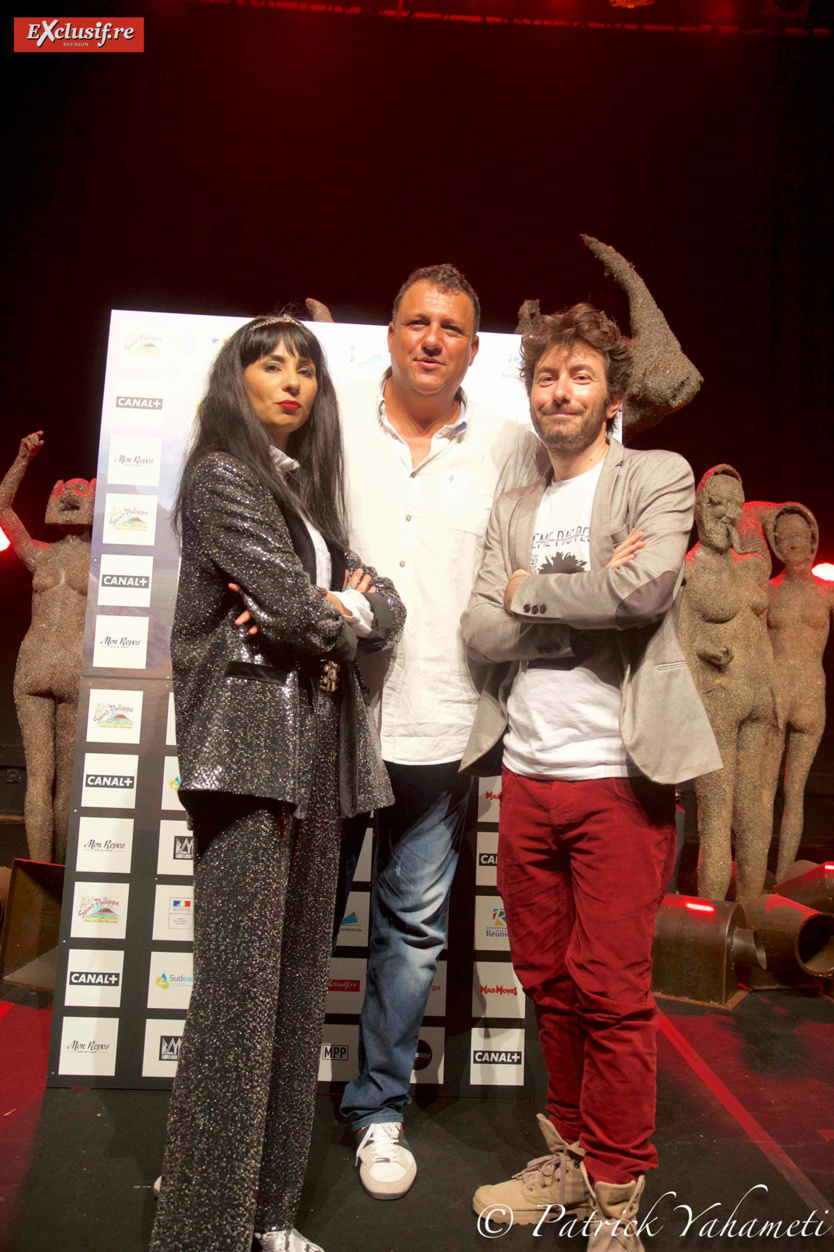 Aurélia, Vincent Payet de l'Agence Film Réunion, et Nicolas