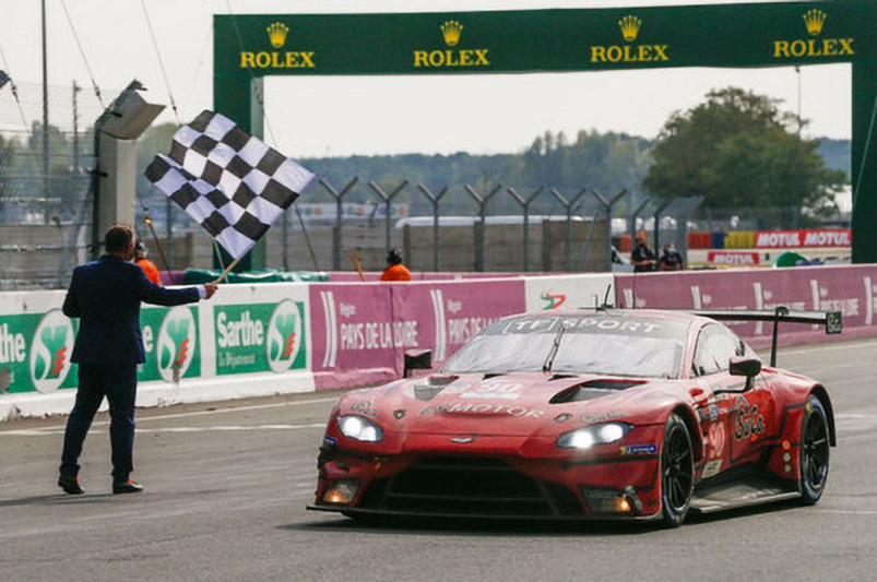 En LMGTE Am, victoire de TF Sport #90 (Aston Martin Vantage AMR) de Yoluc-Eastwood-Adam