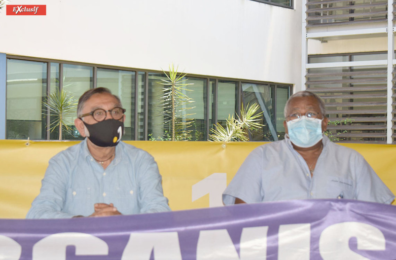 Gora Patel, directeur régional Réunion La 1ère, et André Latchoumane, président de l'ASA Réunion
