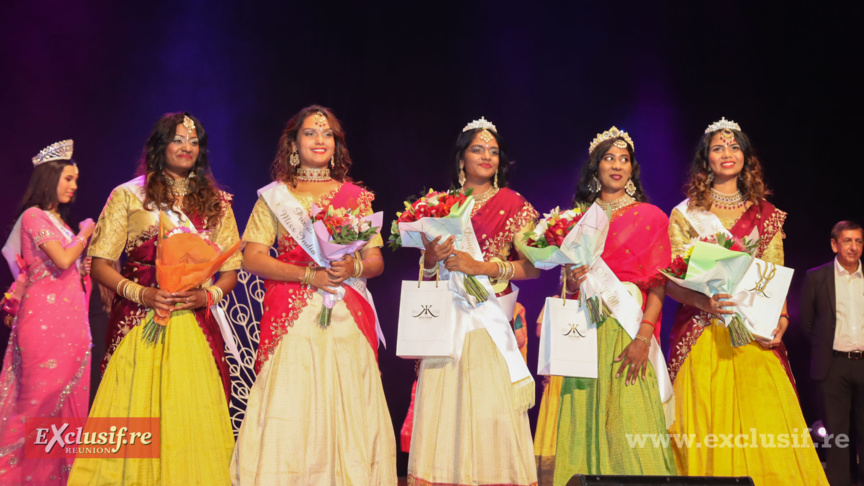 Les 5 lauréates Miss India Réunion 2022