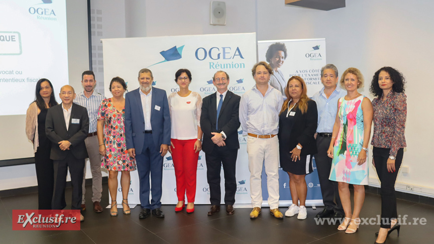 L'équipe OGEA Réunion avec Joaquin Cester
