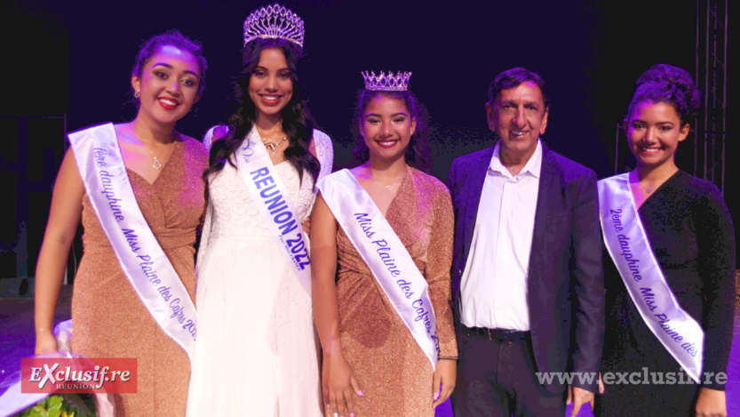 Avec Marion Marimoutou et Aziz Patel, du Comité Miss Réunion