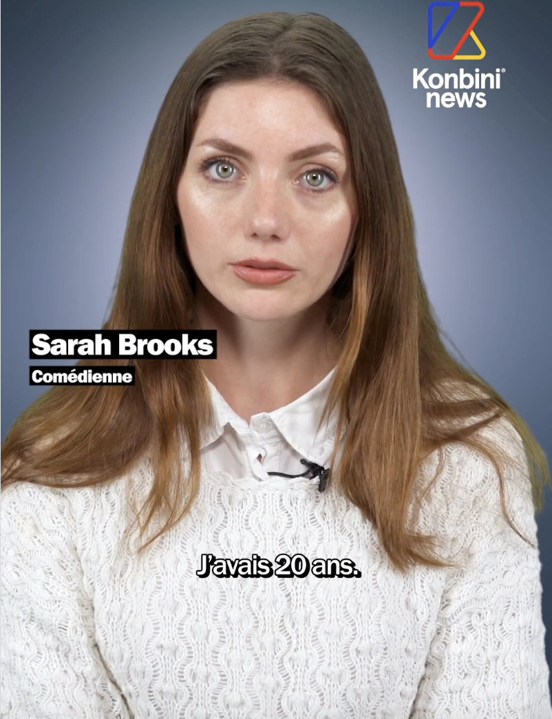 Sarah Brooks aurait subi les assauts de Gérard Depardieu (capture d'écran Konbini) Sarah Brooks aurait subi les assauts de Gérard Depardieu (capture d'écran Konbini)