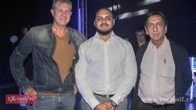 Yves Gruyer, Réunion 1ère, Olivier Rougemont, et Aziz Patel, Exclusif.re
