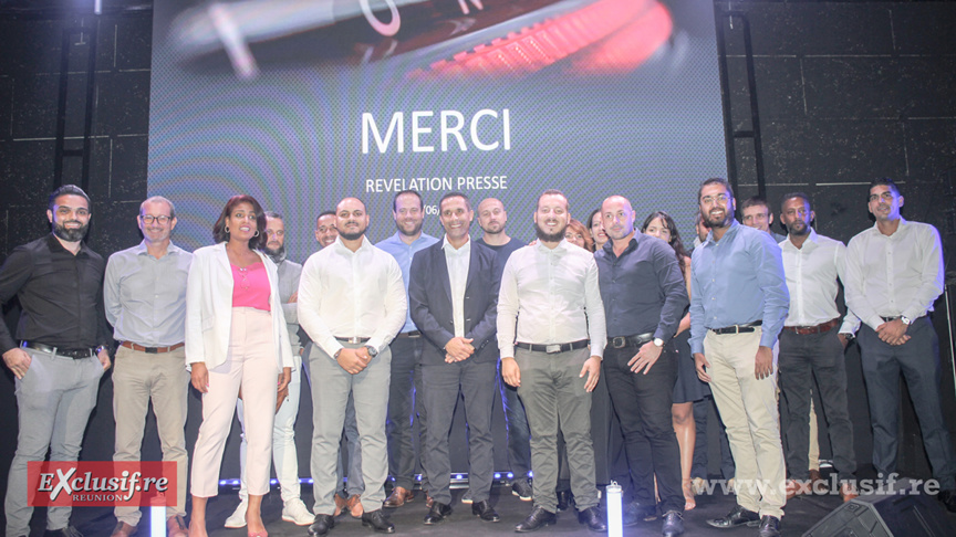 L'équipe Hyundai Réunion lors de la présentation de Ioniq 6