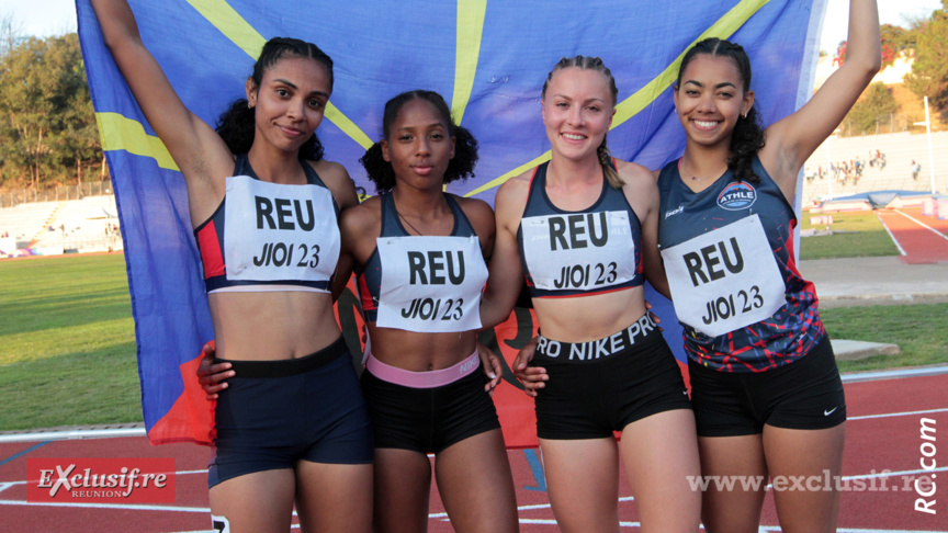 : Le joli 4x100 m féminin de La Réunion