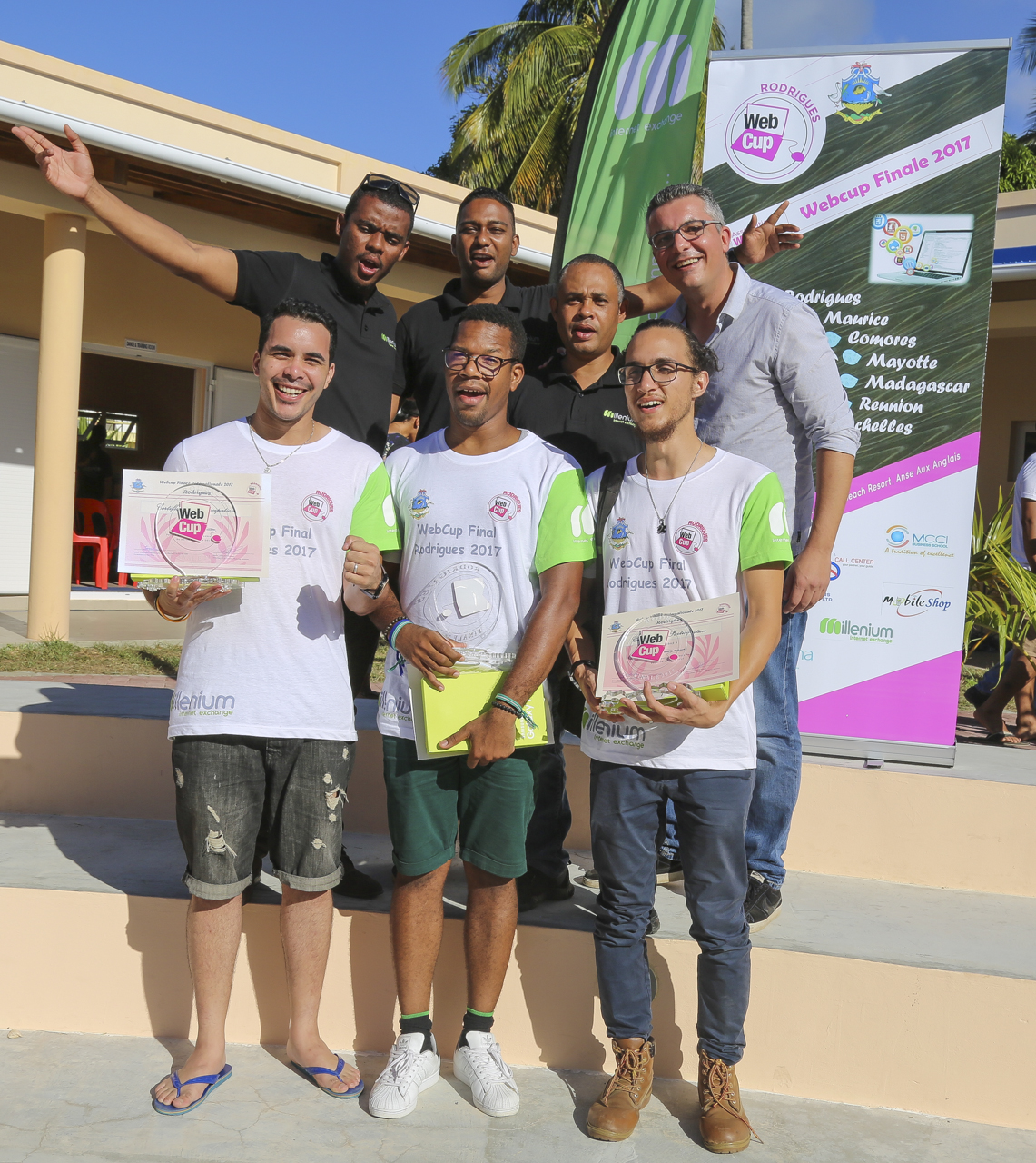 L'équipe de La Réunion gagnante de cette édition 2017