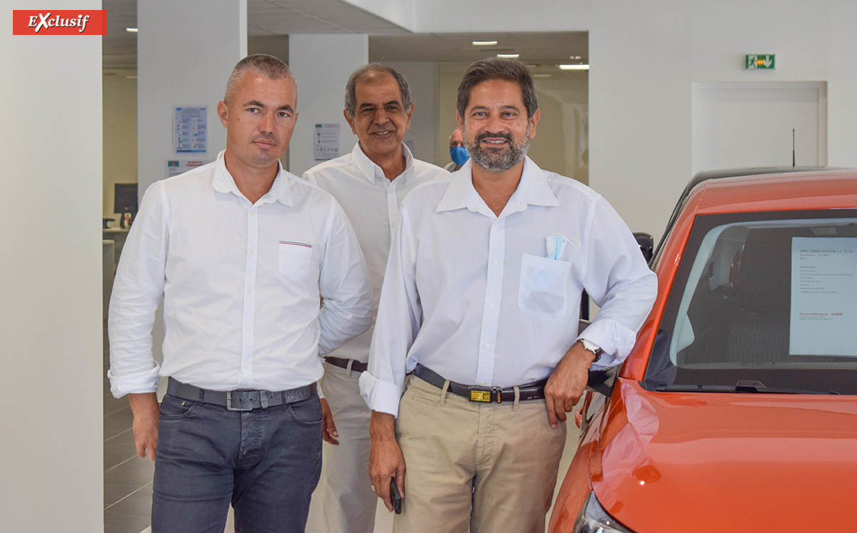 François Boyer, Idriss Ahmod et Amine Dessaye, commerciaux Opel