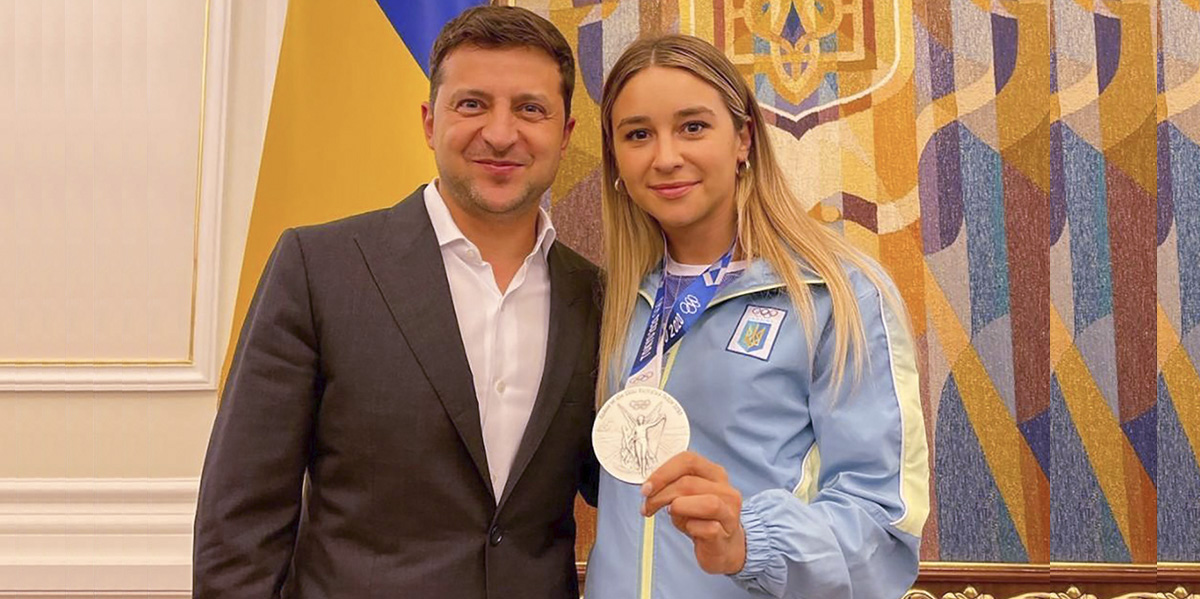 L'Ukrainienne Anzhelika Terliuga, championne du monde de karaté, à Saint-Pierre