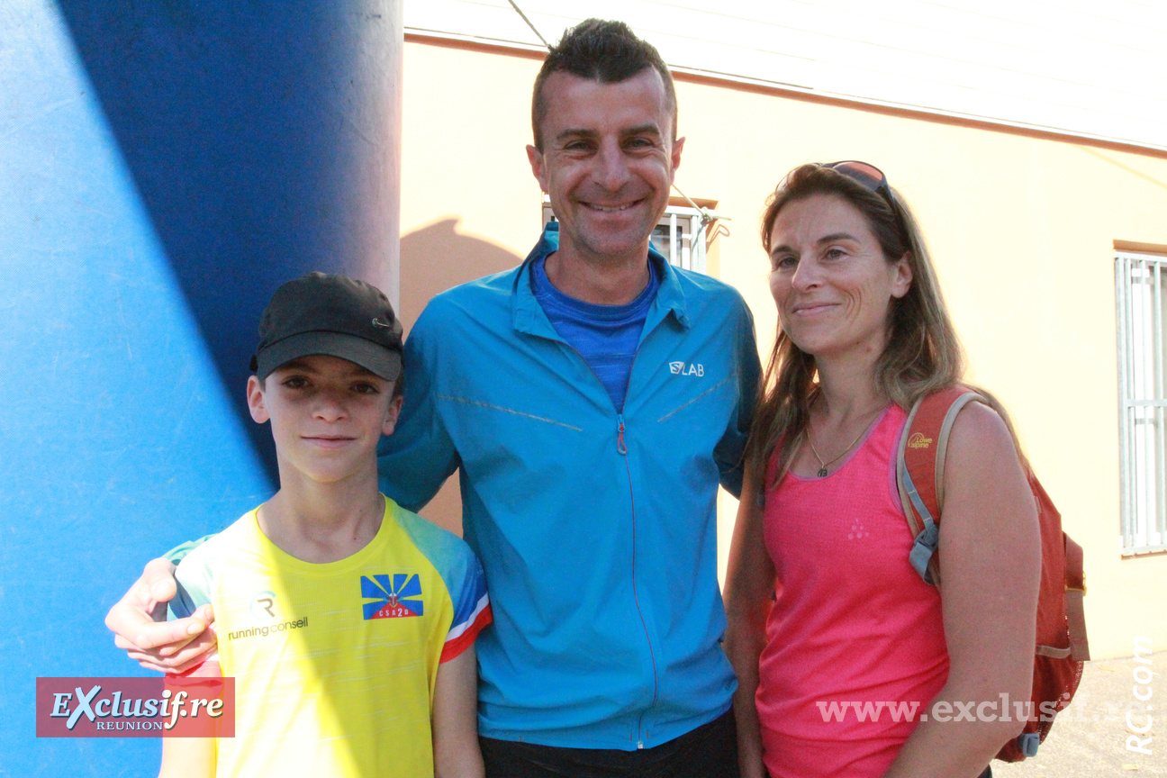 Coach de Orlan Ayaden, Sébastien Champion est venu en famille assisté à la victoire de son poulain