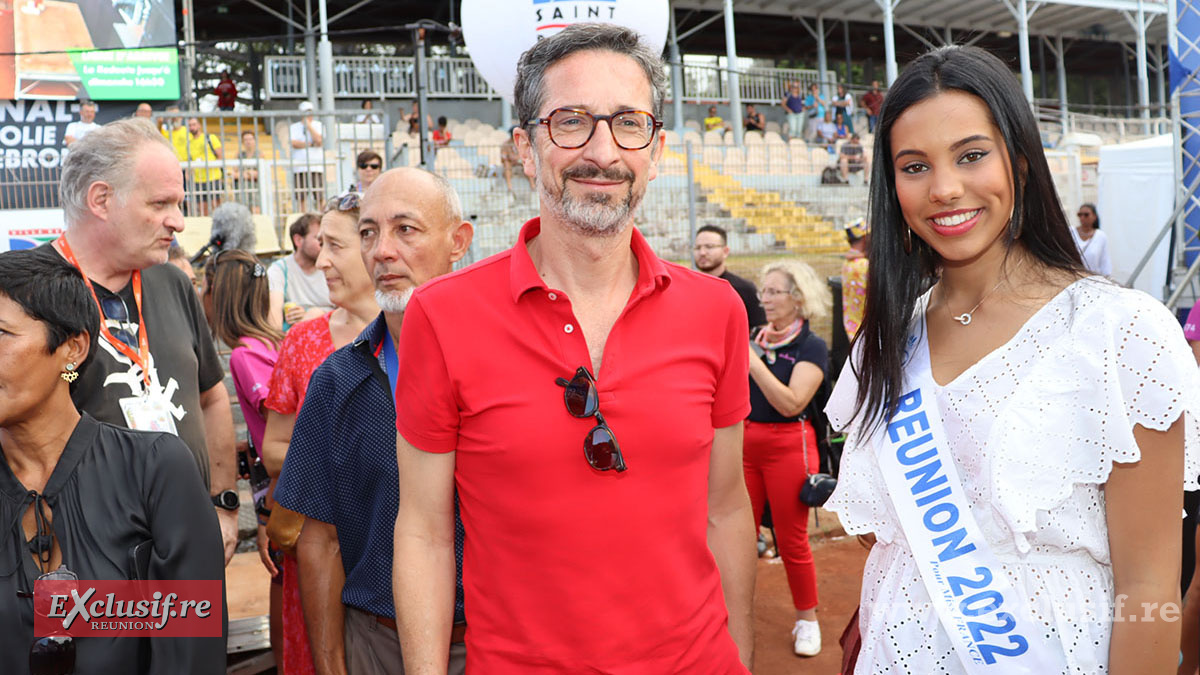 Jérôme Filippini, Préfet de La Réunion, et Marion Marimoutou, Miss Réunion 2022