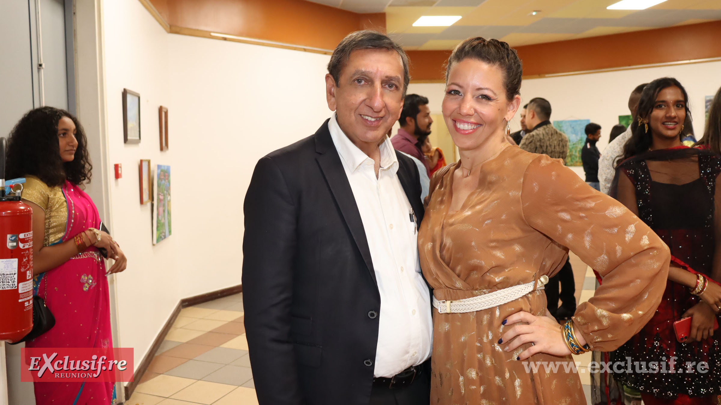 Aziz Patel et Emilie Nalem, élue à la culture Mairie Plaine des Palmistes