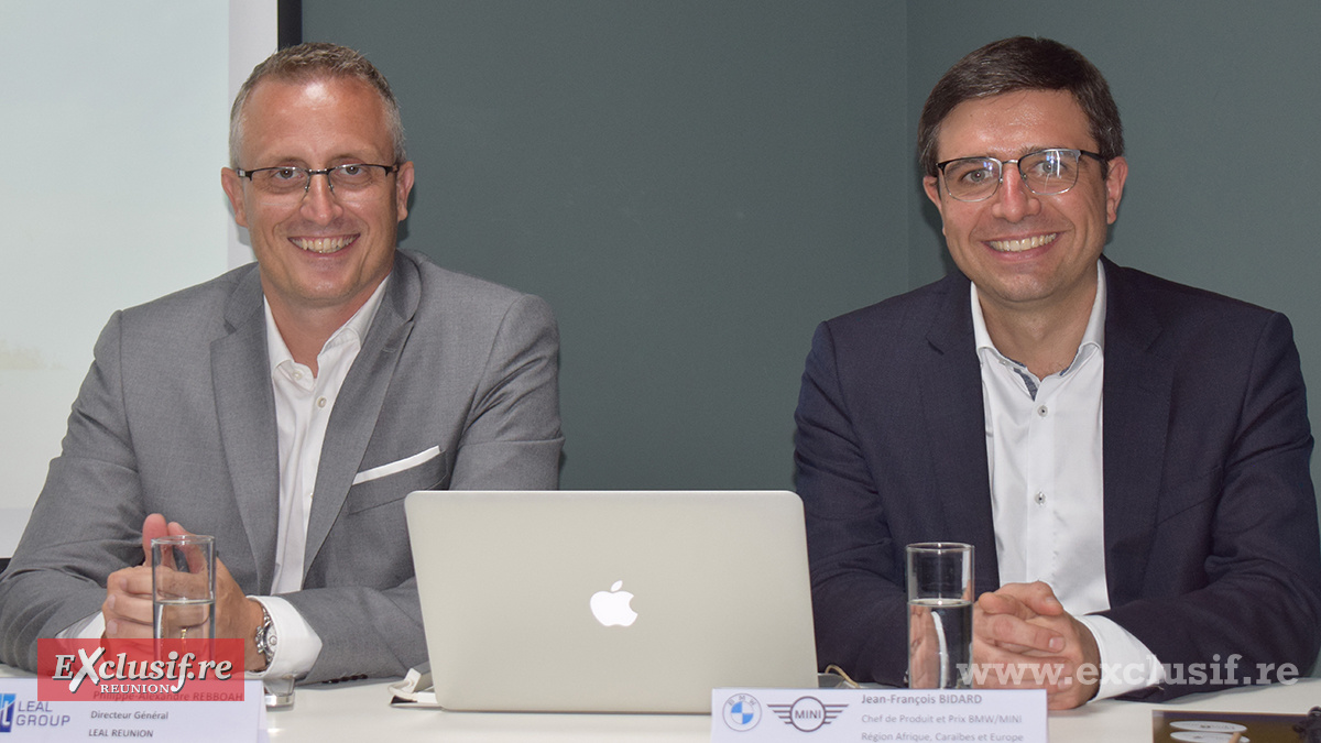 Philippe-Alexandre Rebboah, et Jean-François Bidard, Chef de produit BMW et MINI des régions Afrique, Caraïbes et Europe de l’Est