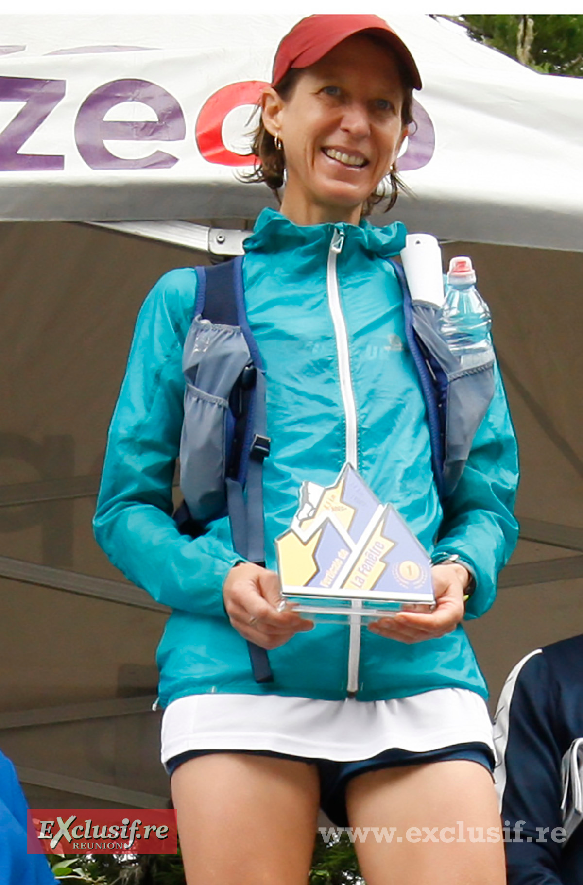 Nathalie Percheron, championne de La Réunion du Kilomètre Verticale 2023 (Master 2) sera la marraine du Trail du Volcan