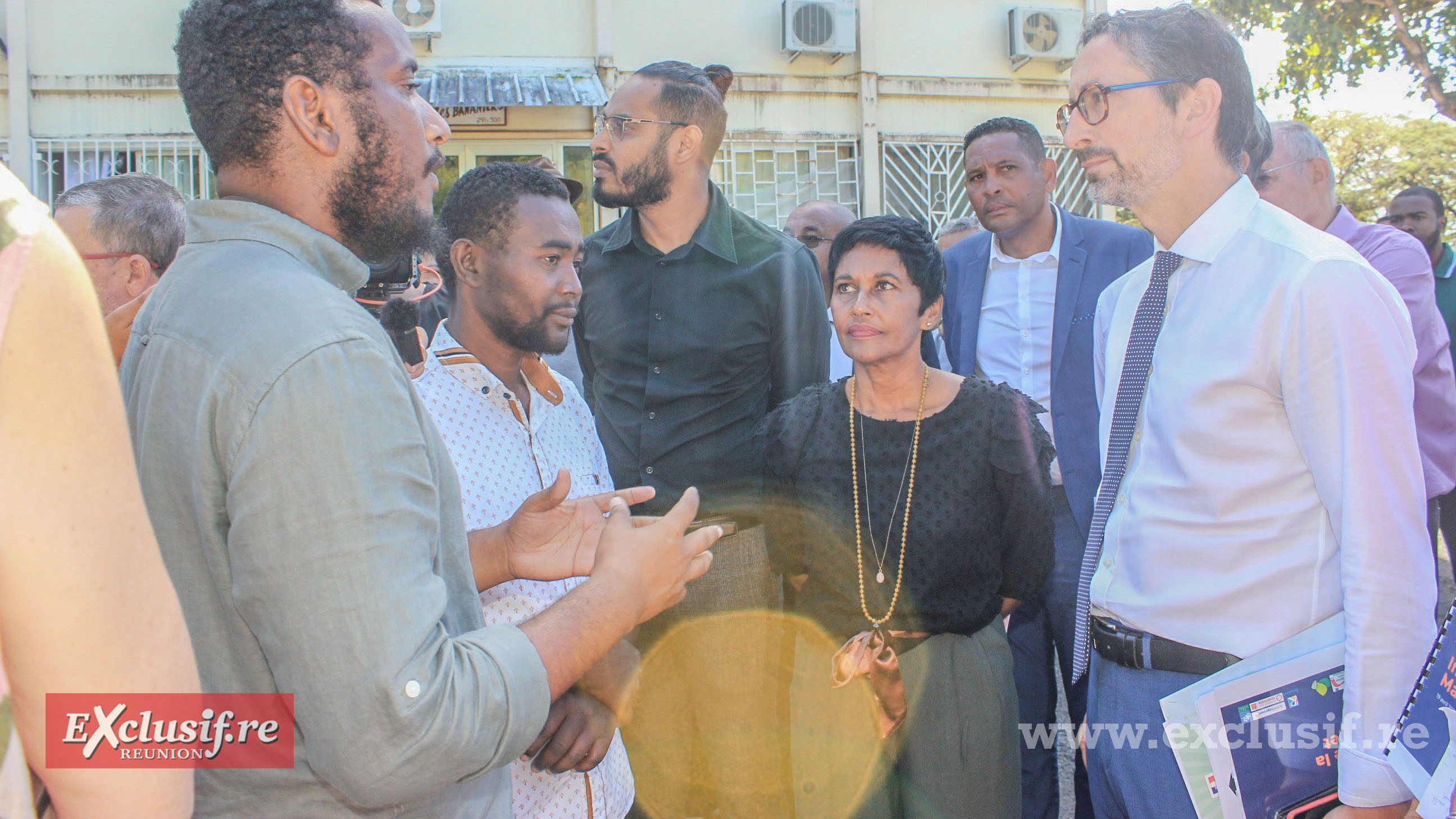 Inauguration de la Maison du Projet à La Chaumière à Saint-Denis