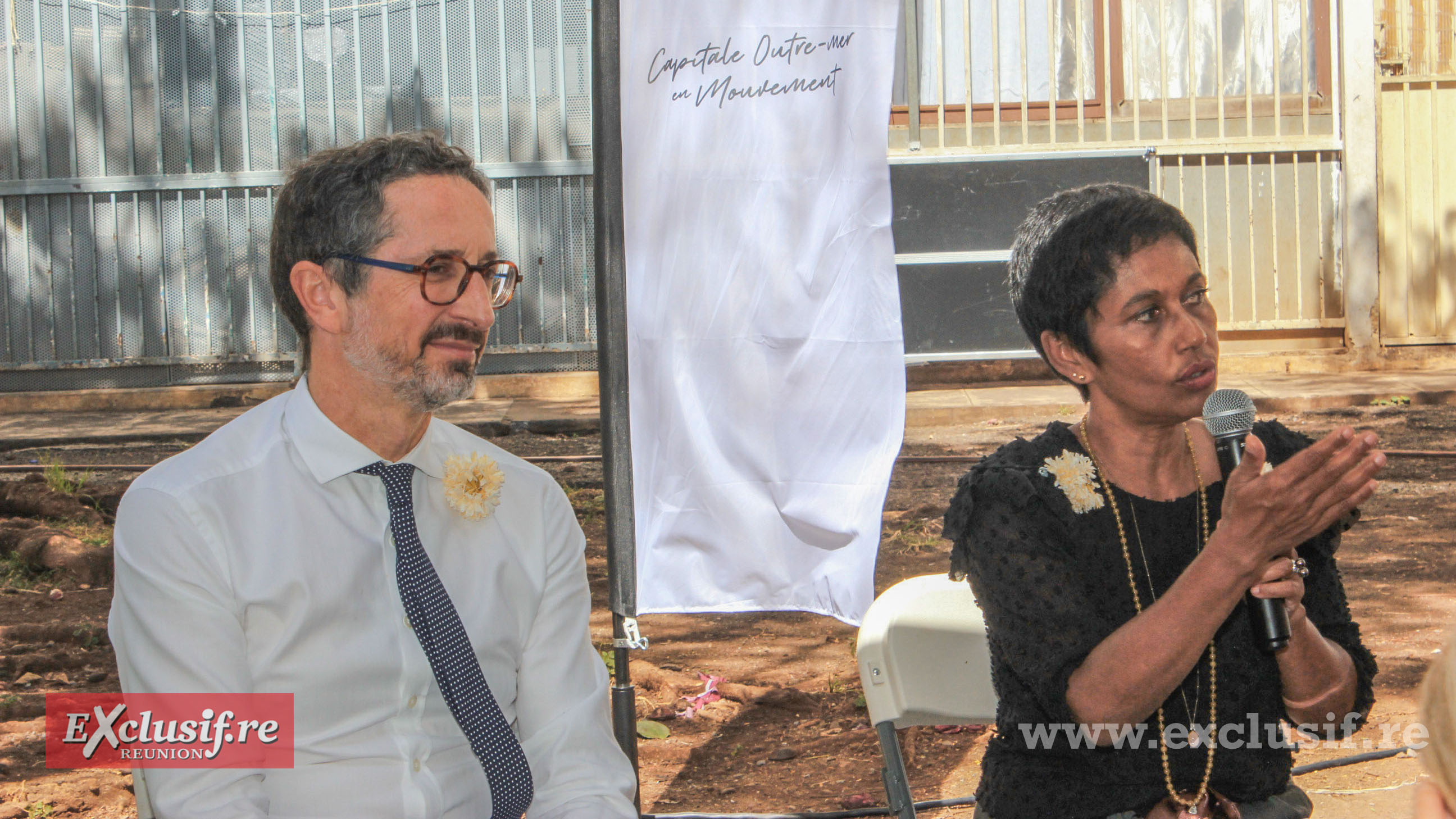 Inauguration de la Maison du Projet à La Chaumière à Saint-Denis