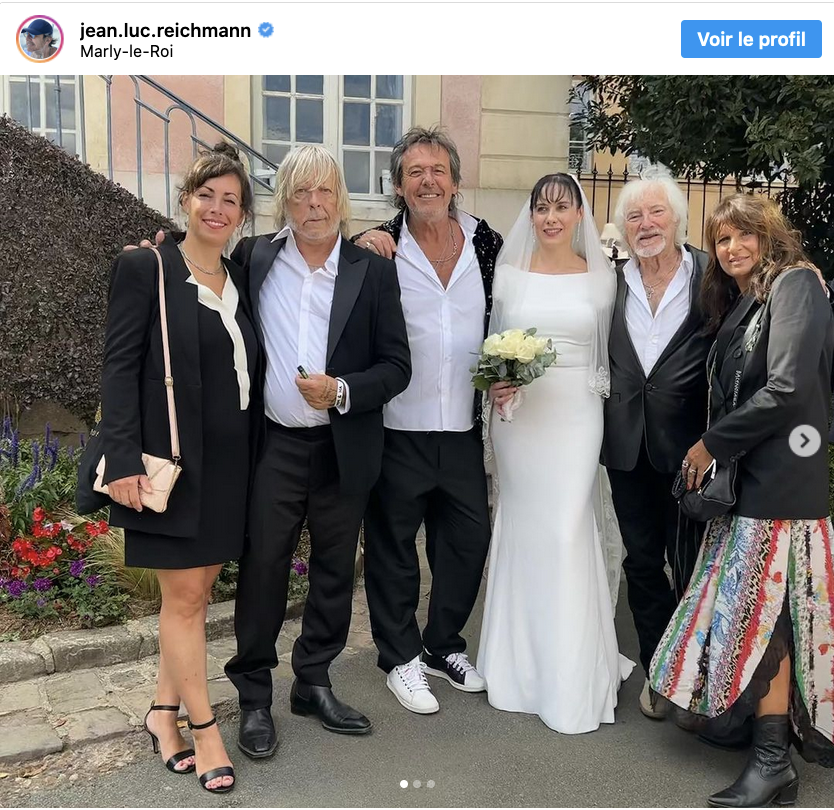 Cerise et Renaud, Jean-Luc Reichmann, Muriel et Hugues Aufray, et Nathalie Lecoultre (photo Instagram)