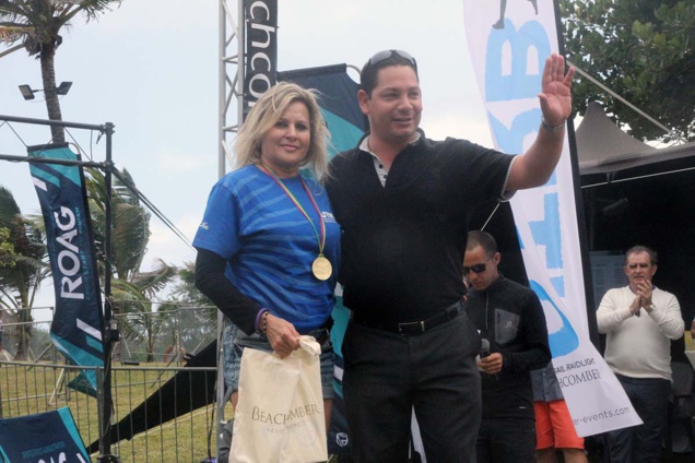 Marlène Chane See Chu avec Raphaël, cadre au Shandrani Marlène Chane See Chu avec Raphaël, cadre au Shandrani