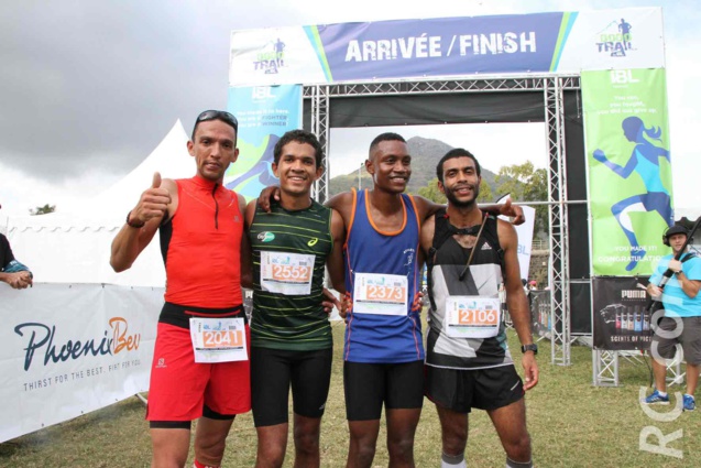 Les quatre premiers des 10 km Les quatre premiers des 10 km