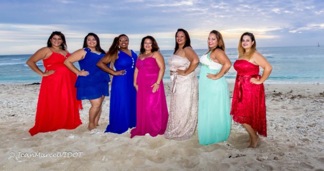 Les 7 candidates Miss Ronde Réunion