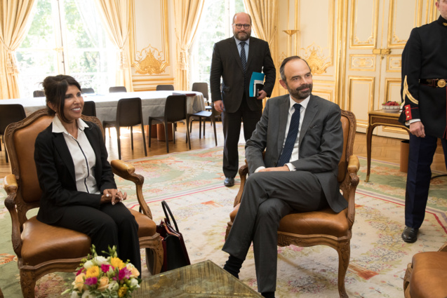 Nassimah Dindar a rencontré Edouard Philippe à Matignon