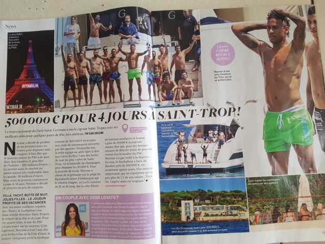 L'article et les photos sont parus dans Closer