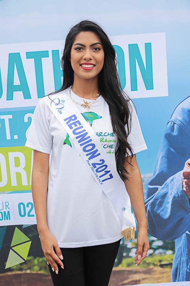 C'était la première conférence de presse de Miss Réunion, élue quelques jours plus tôt...