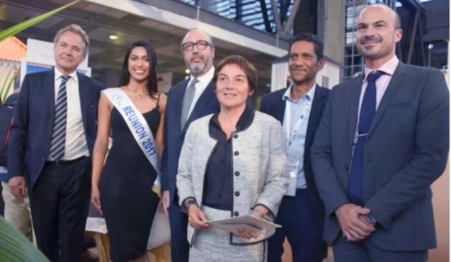 Annick Girardin, Ministre des Outre-Mer, était de passage sur le stand de La Réunion