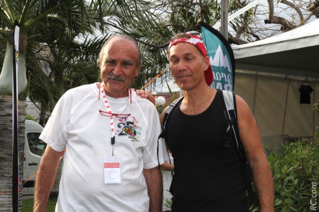 Le Président Robert Chicaud a salué plein de monde lors de cette journée de retrait de dossards Le Président Robert Chicaud a salué plein de monde lors de cette journée de retrait de dossards