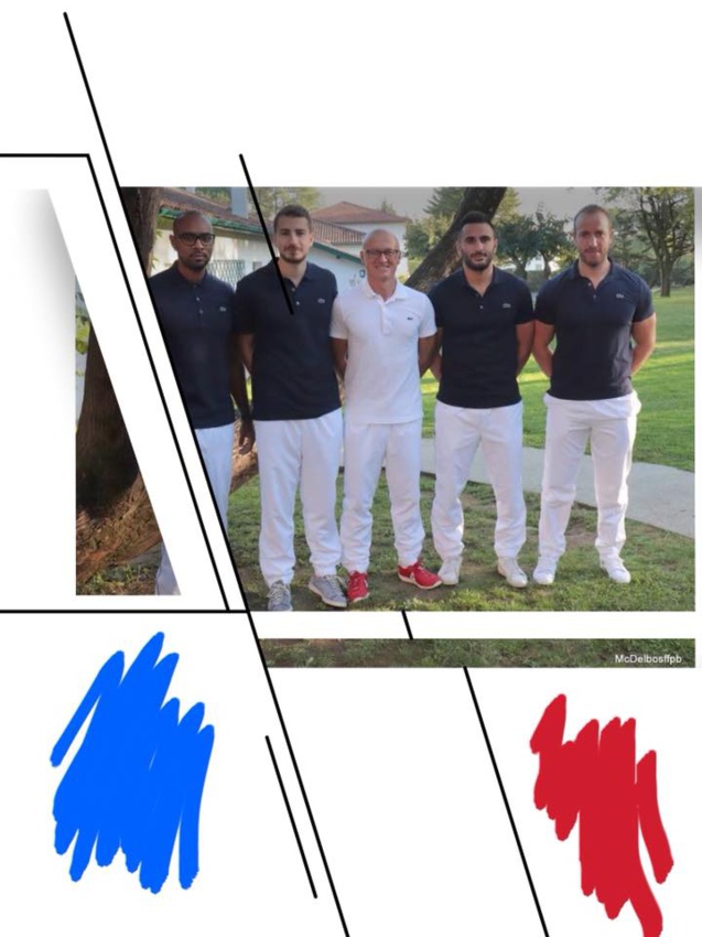 Mickaël Mangaman avec l'équipe de France Mickaël Mangaman avec l'équipe de France