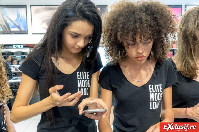 Les candidates Elite Model Look Réunion chez Inglot 