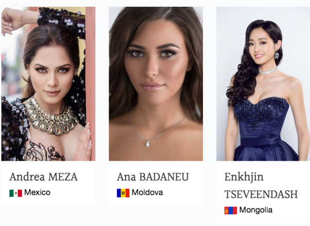 Les candidates Miss Monde 2017: Aurore Kichenin va-t-elle gagner?