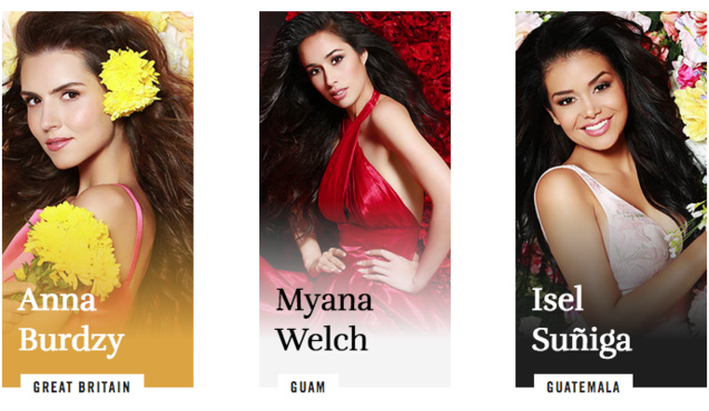 Miss Univers 2017: découvrez toutes les candidates