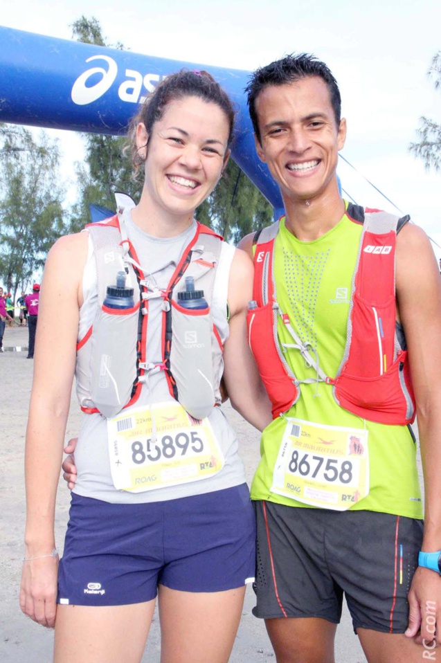 Julien Hoareau et Eva Passal, un couple en or au Trail de Rodrigues