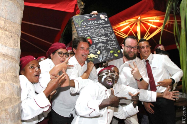 Ambiance explosive pour l'inauguration de Vapiano de la Ravine Blanche en présence de Christopher Jones, Directeur Général de Vapiano International et de Olivier Aggeri