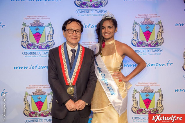 André Thien Ah Koon et Miss Plaine des Cafres
