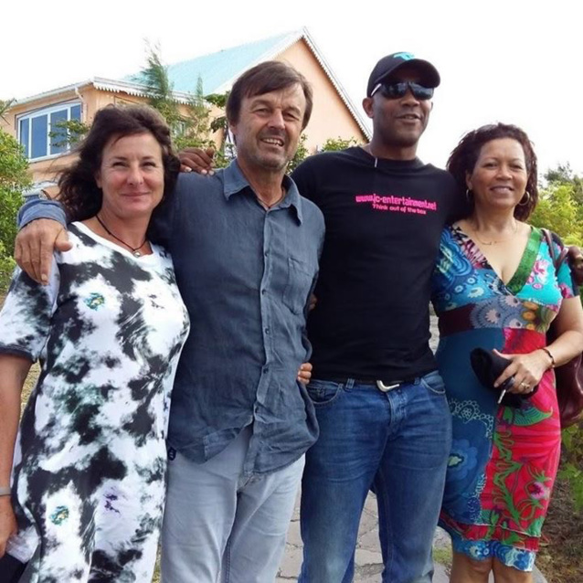 Nicolas Hulot et son épouse et les GO de La Belle Rodriguaise