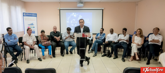 Ibrahim Patel était entouré d'une douzaine d'élus de la CCIR