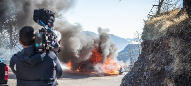 L'Alpine A110 a pris feu sur les hauteurs de Monaco...