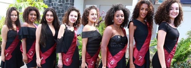 Les 8 candidates Miss ville de Bras-Panon
