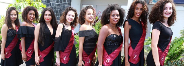 Les 8 candidates Miss ville de Bras-Panon Les 8 candidates Miss ville de Bras-Panon
