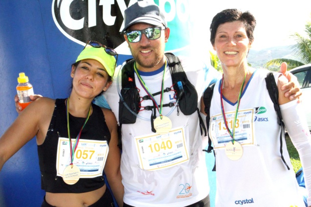 Maëva, Ludovic et Eline : l'important est de participer. Ils avaient choisi un « petit » 15km Maëva, Ludovic et Eline : l'important est de participer. Ils avaient choisi un « petit » 15km