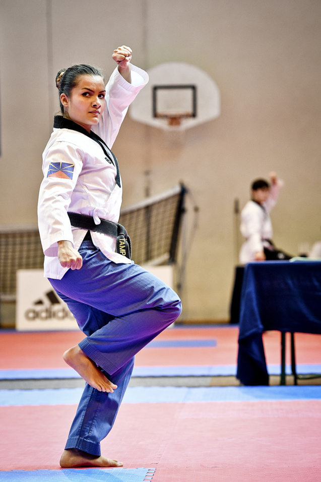 Consultante en communication, championne de France, Mathilde Thiao-Layel, une tête bien pleine et une sportive qui respire la sérénité et la joie de vivre.