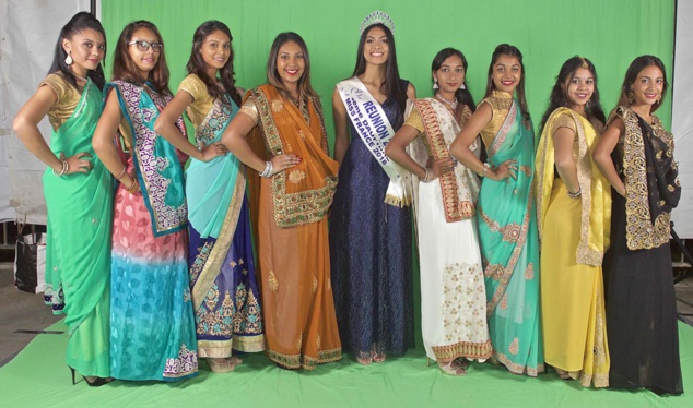 Miss Réunion avec les candidates Miss India Réunion 2018