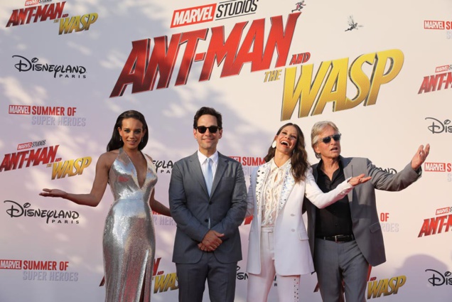 L'équipe du film Ant-Man et la Guêpe à Disneyland Paris: les photos