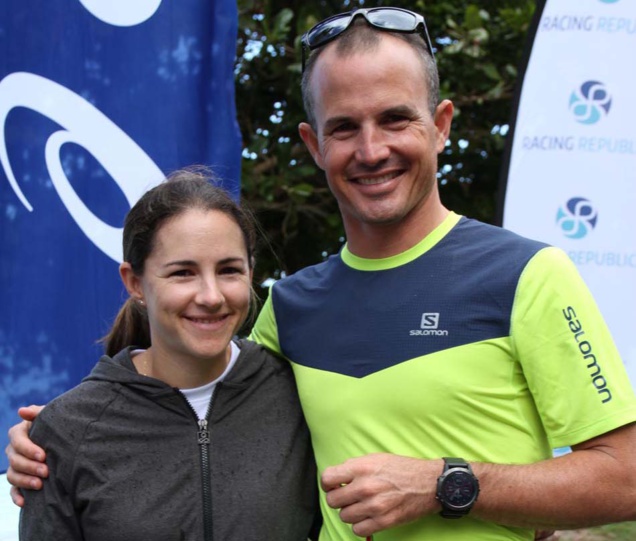 Le champion Mauricien Simon Desveaux et son épouse Céline, qui vous donnent rendez-vous au Trail de l'Heritage, le 12 août prochain