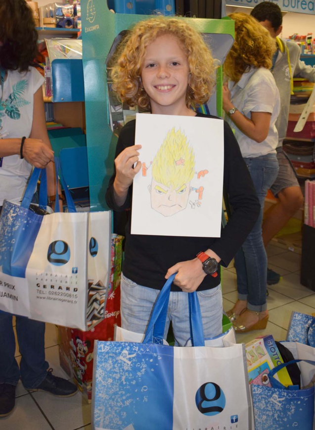 Concours de dessin à la Librairie Gérard: les photos