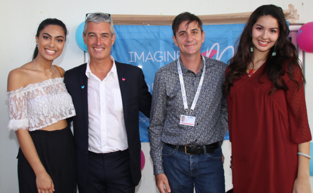 Audrey Chane Pao Kan, Philippe Gréau, docteur Yves Reguerre, et Ambre N'guyen