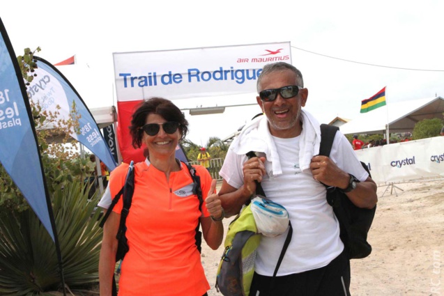Le couple Bilkiss et Aziz Rahim-Khan de La Réunion, fidèle au Trail de Rodrigues Le couple Bilkiss et Aziz Rahim-Khan de La Réunion, fidèle au Trail de Rodrigues